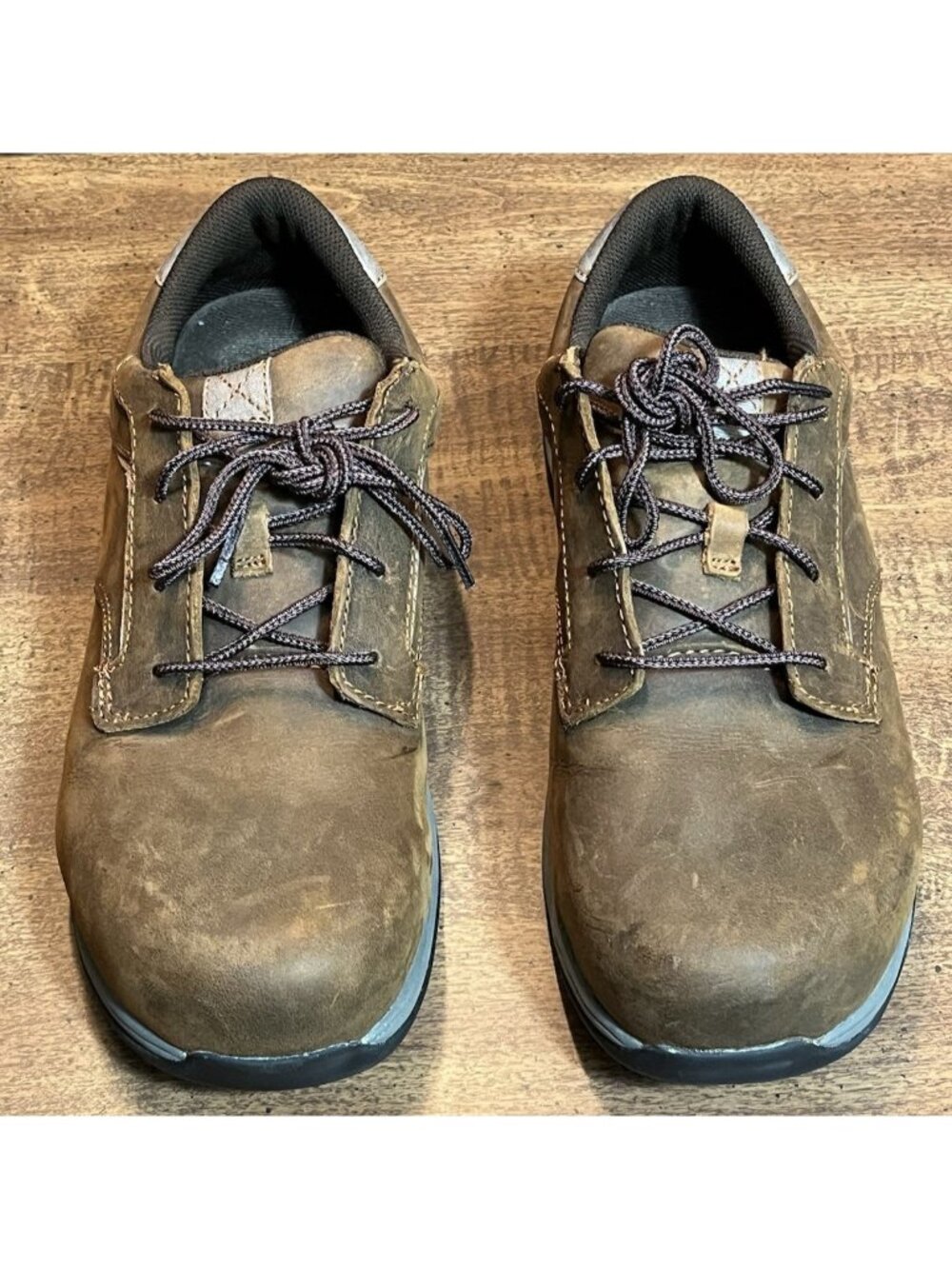 Red Wing Shoes Men's 8.5D #6708 Brown Leather Safety Toe Oxford Work Comfort Pro